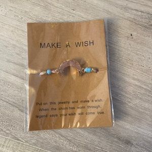 Make A Wish Moon String Adjustable Bracelet
